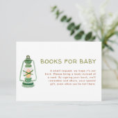 Adventure Baby Showbücher für die Babyausstattung Begleitkarte (Stehend Vorderseite)