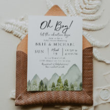 Adventure Baby Shower | Aquarellbäume