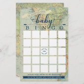 Adventure Baby Shower Bingo Game (Vorne/Hinten)