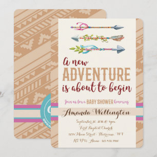 Adventure Baby Shower Einladung