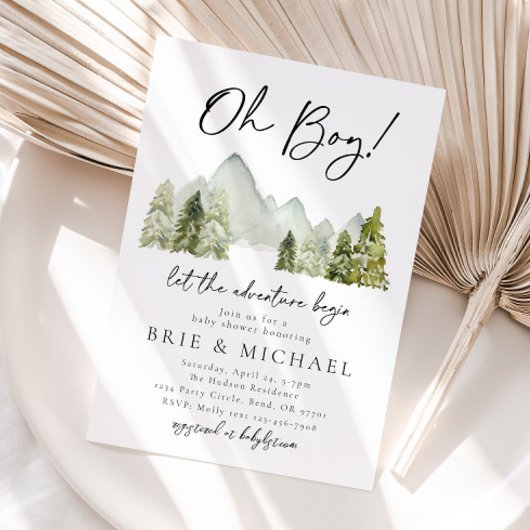 Adventure Baby Shower Einladung | Wald