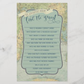 Adventure Baby Shower Game Finden Sie die Gäste (Vorderseite)