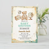 Adventure Baby Shower Invitation Einladung (Stehend Vorderseite)
