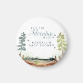 Adventure Baby Shower Magnet (Vorne)