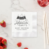 Adventure Baby Shower Napkins mit Niedlichen Berge Serviette (Beispiel)