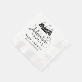Adventure Baby Shower Napkins mit Niedlichen Berge Serviette (Ecke)