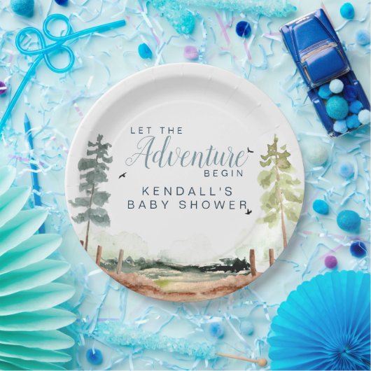 Adventure Baby Shower Pappteller (Party)