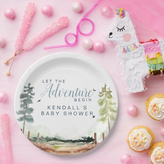 Adventure Baby Shower Pappteller (Party)