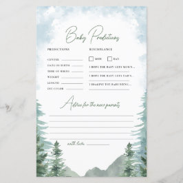 Adventure Baby Shower Predication & Advisor Game