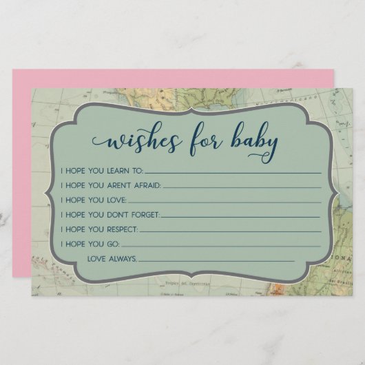 Adventure Baby Showgame Wünsche für Baby (Vorne/Hinten)