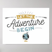 Adventure Baby Showschild Poster (Vorne)