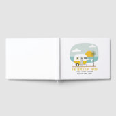 Adventure Beach Yellow Camper Neutral Baby Dusche Gästebuch (Voll)