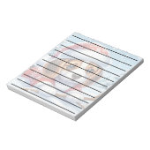 Adventure Beagle Puppy in Christmas Outfit Notizblock (Rotiert)