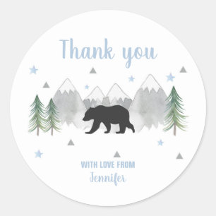 Adventure Bear Sticker Labels - Danke Stickers