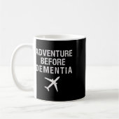 Adventure Before Dementia Fun Flugzeug Retirem Kaffeetasse (Links)