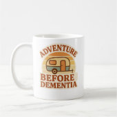 Adventure Before Dementia Retro Caravan Camping Mu Kaffeetasse (Links)