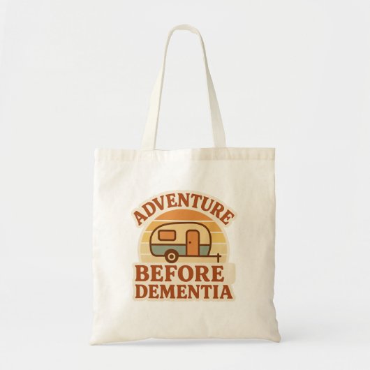 Adventure Before Dementia Retro Caravan Tote Bag Tragetasche (Vorne)