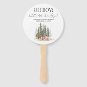 Adventure Begin Baby Dusche Fächer (Vorderseite)