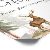 Adventure Begin Baby Shower Cards and Gifts Sign Poster (Ecke)