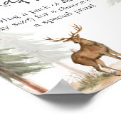 Adventure Begin Baby Shower Diaper Raffle Sign Poster (Ecke)