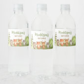 Adventure Begin Forest Mountain Baby Dusche Wasserflaschenetikett (Flaschen)