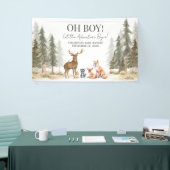 Adventure Begin Woodland Animals Baby Shower Banner (Messeveranstaltung)