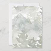 Adventure Begin Woodland Animals Baby Shower Einladung (Rückseite)