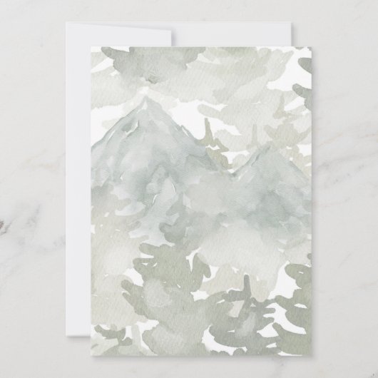 Adventure Begin Woodland Animals Baby Shower Einladung (Rückseite)