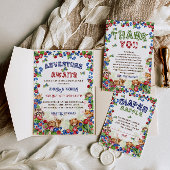 Adventure Begin Woodland Animals Baby Shower Einladung