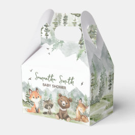 Adventure Begin Woodland Animals Baby Shower Geschenkschachtel