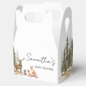 Adventure Begin Woodland Animals Baby Shower Geschenkschachtel (Geöffnet)