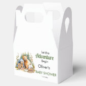 Adventure Begin Woodland Babydusche Geschenkschachtel (Geöffnet)