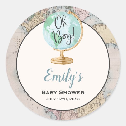 Adventure Beginnt Tag Sticker Siegel (Vorderseite)