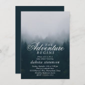 Adventure Begins | Baby - Dusche aus dem Smoky For Einladung (Vorne/Hinten)