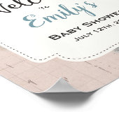 Adventure Begins Baby Dusche Begrüßungszeichen Poster (Ecke)