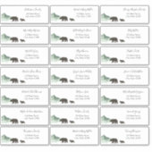 Adventure Begins Baby Guest Address Envelope Aufkleber (Vorderseite)