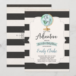 Adventure Begins Baby Shower Einladung Karte Dusch