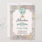 Adventure Begins Baby Shower Einladung Karte Dusch (Vorderseite)