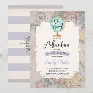 Adventure Begins Baby Shower Einladung Karte Dusch