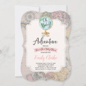 Adventure Begins Baby Shower Einladung Karte Dusch (Vorderseite)