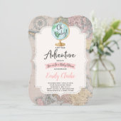 Adventure Begins Baby Shower Einladung Karte Dusch (Stehend Vorderseite)