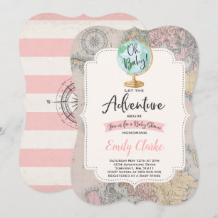 Adventure Begins Baby Shower Einladung Karte Dusch