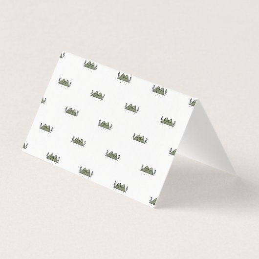 Adventure Begins | Babydusche Vielen Dank Visitenkarten (Rückseite)