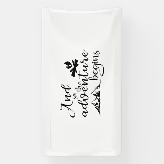 Adventure Begins Banner (Vertikal)