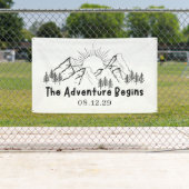 Adventure Begins Just Married Banner (Insitu)