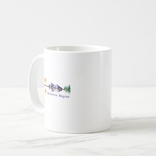 Adventure Begins Kaffeetasse (Vorderseite Links)