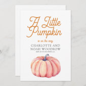 Adventure Begins Little Pumpkin Pregnancy Ankündigung (Vorne/Hinten)