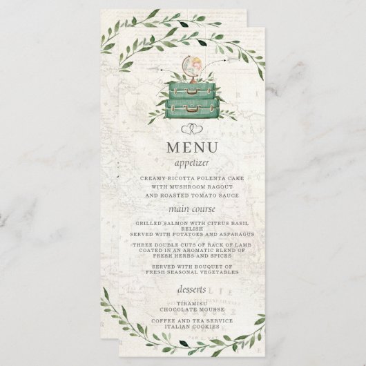 Adventure Begins Luggage Greenerity Map Duwer Menu Programm (Vorne/Hinten)