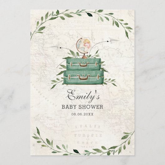 Adventure Begins Luggage Greenerity Map Duwer Menu Programm (Rückseite)