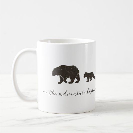 Adventure Begins Mama und Baby Bear Kaffeetasse (Links)